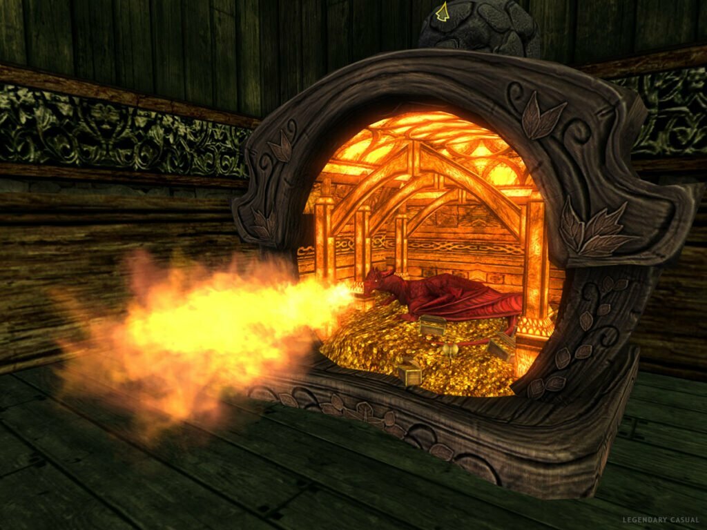 Interactive fireplace - Dragons Hoard